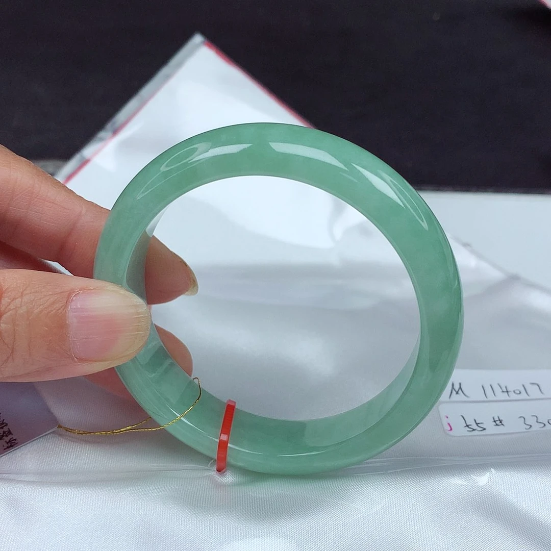 未镶嵌手镯翡翠55圈4017