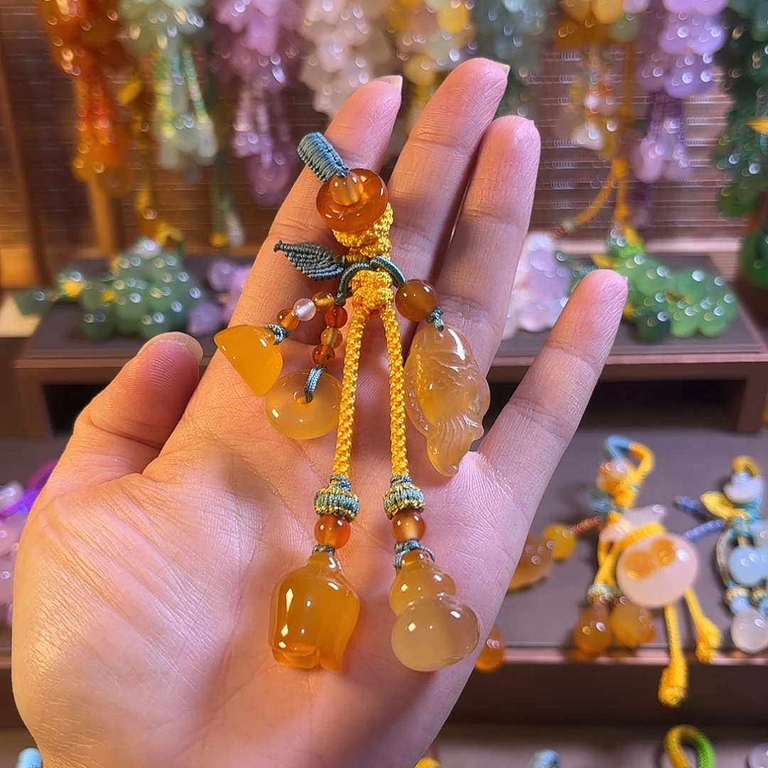 玛瑙/玉髓未镶嵌车挂