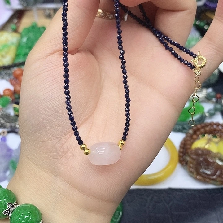 合金查罗石颈饰项链1