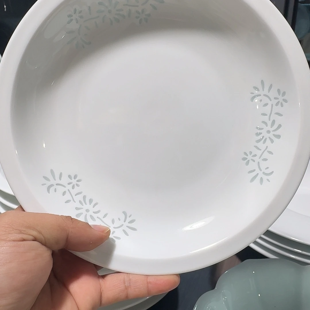 杯景德镇陶瓷微瑕白玲珑盘2个