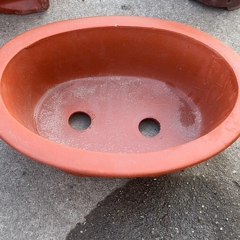 紫砂宜兴紫砂30红椭圆