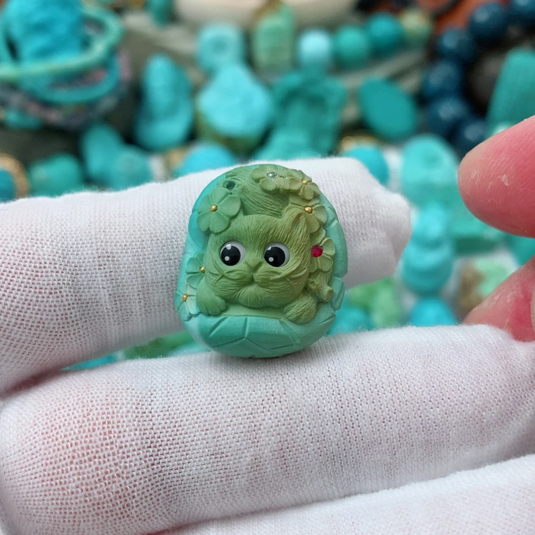 绿松石未镶嵌珠宝半成品