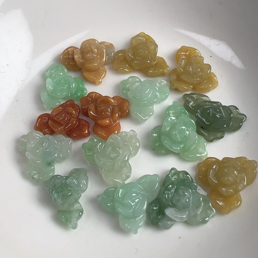 翡翠散珠翡翠花花一个可挑