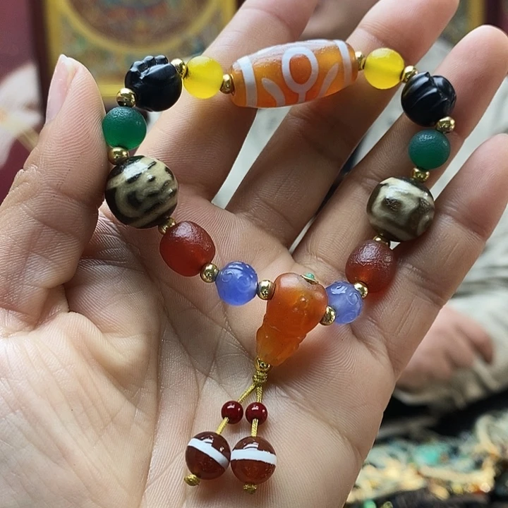 玛瑙/玉髓合金颈饰