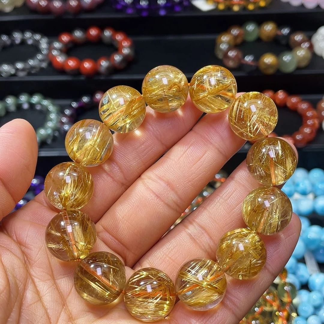 未镶嵌手链水晶钛晶