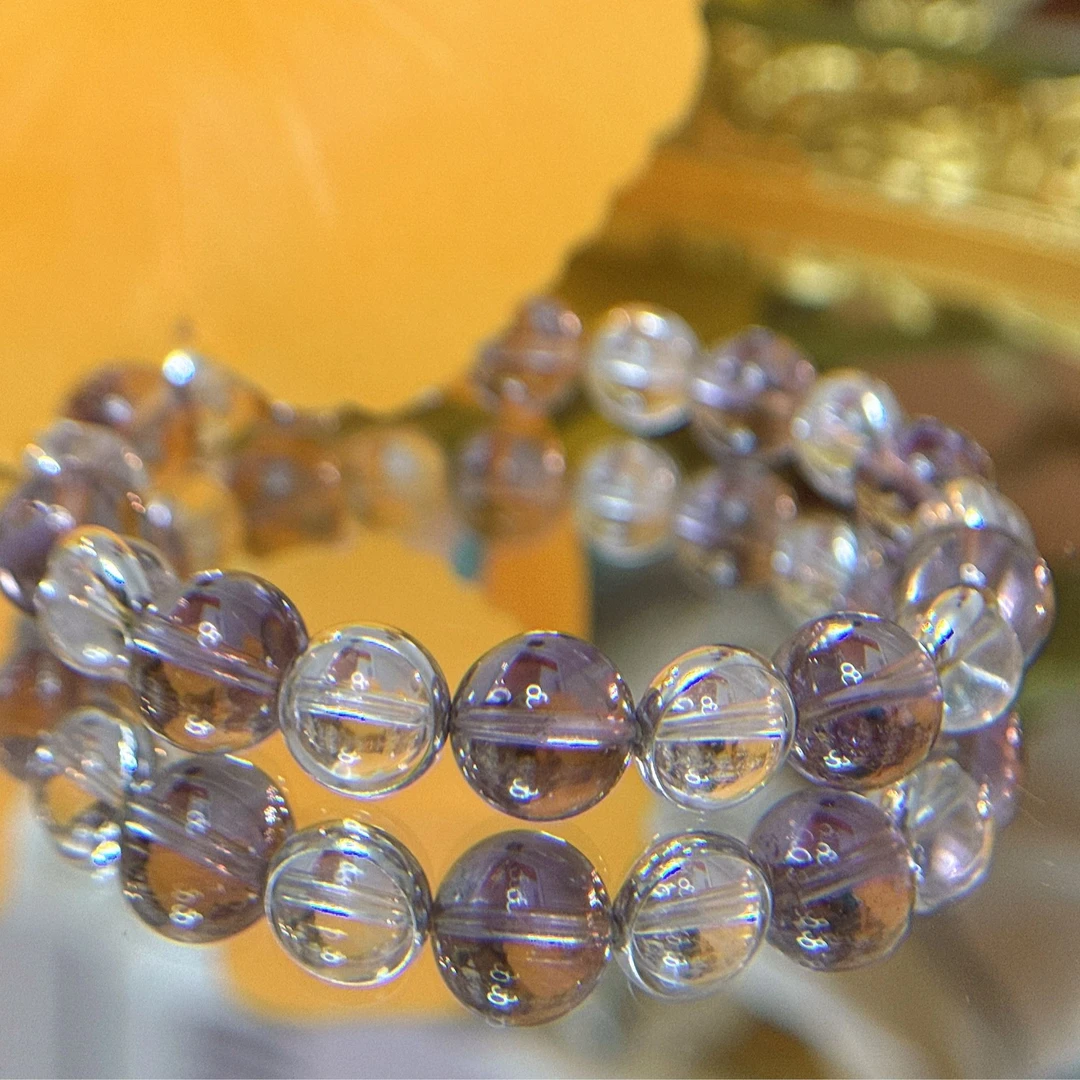 【银河絮语】巴西紫水晶高冰透小众清新轻奢女款天然天然全净体手链