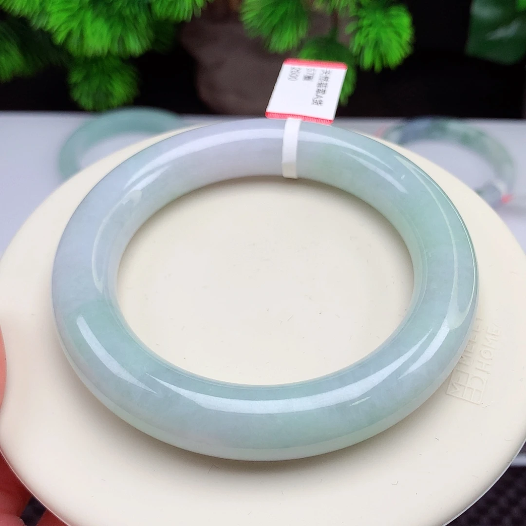 翡翠未镶嵌手镯57圈