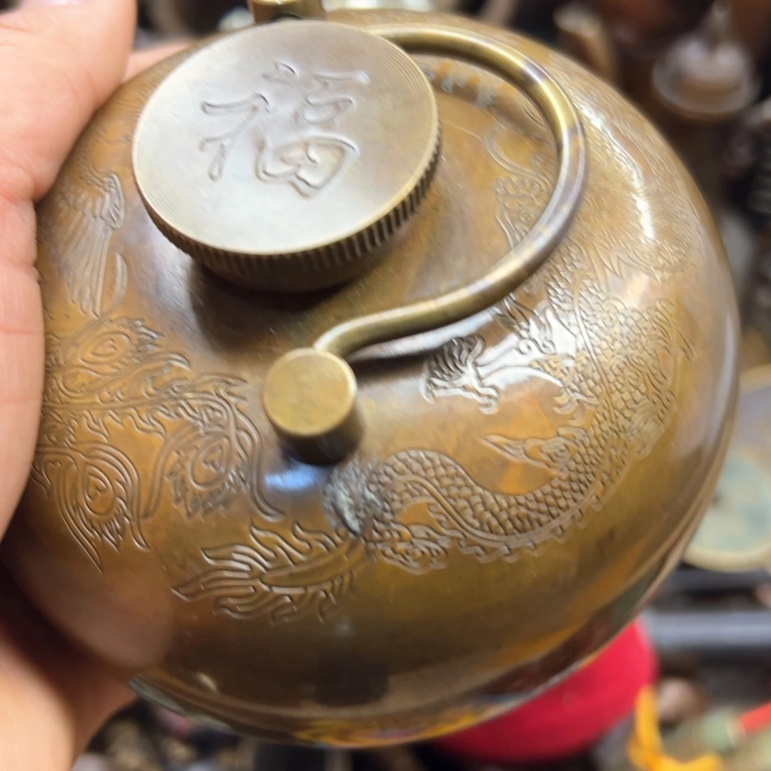 铜摆件欢迎欢迎你