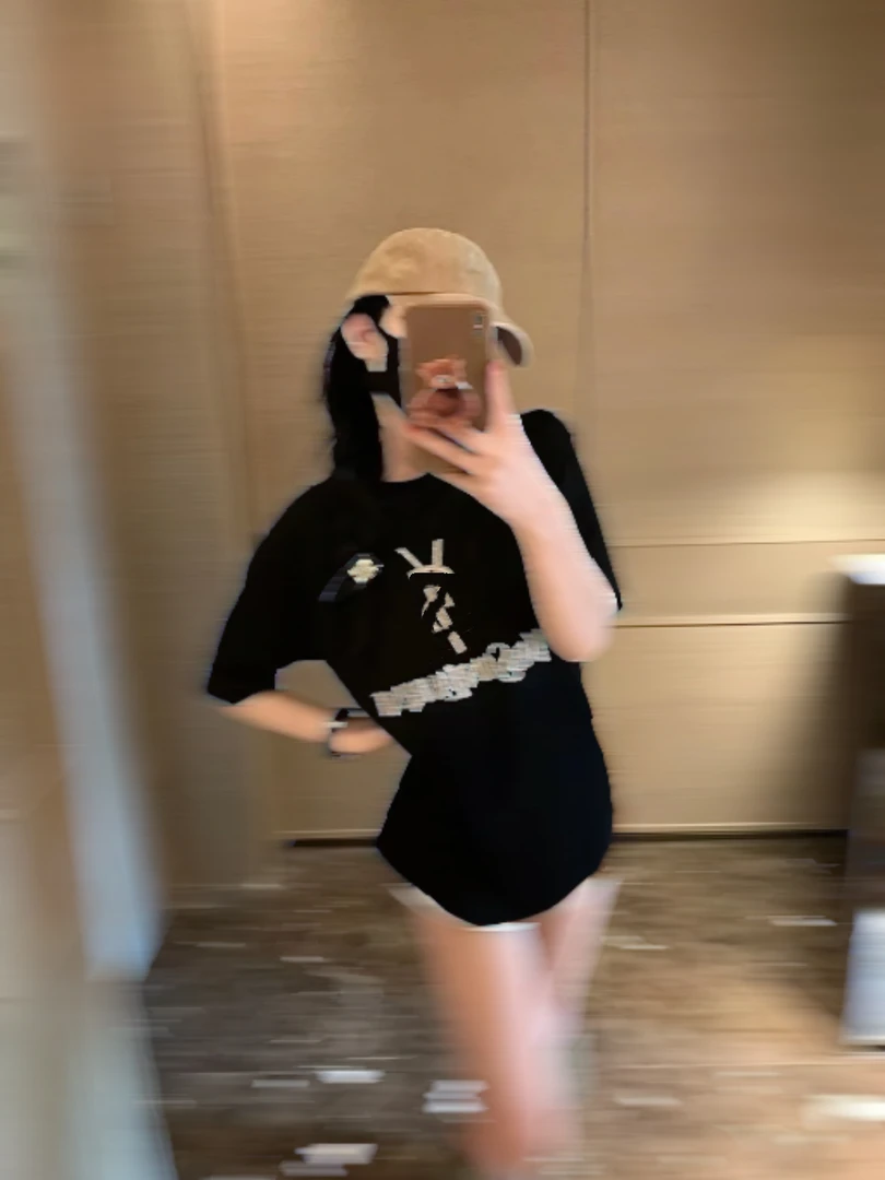 明星S款时尚经典休闲宽松大版T