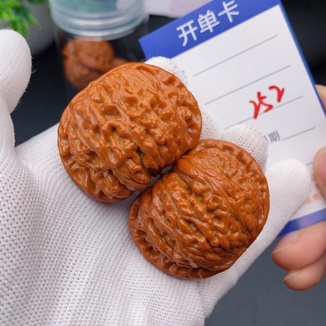 文玩核桃把件44白狮子252