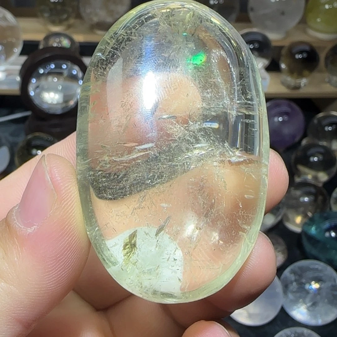 未镶嵌珠宝半成品水晶黄水晶手握