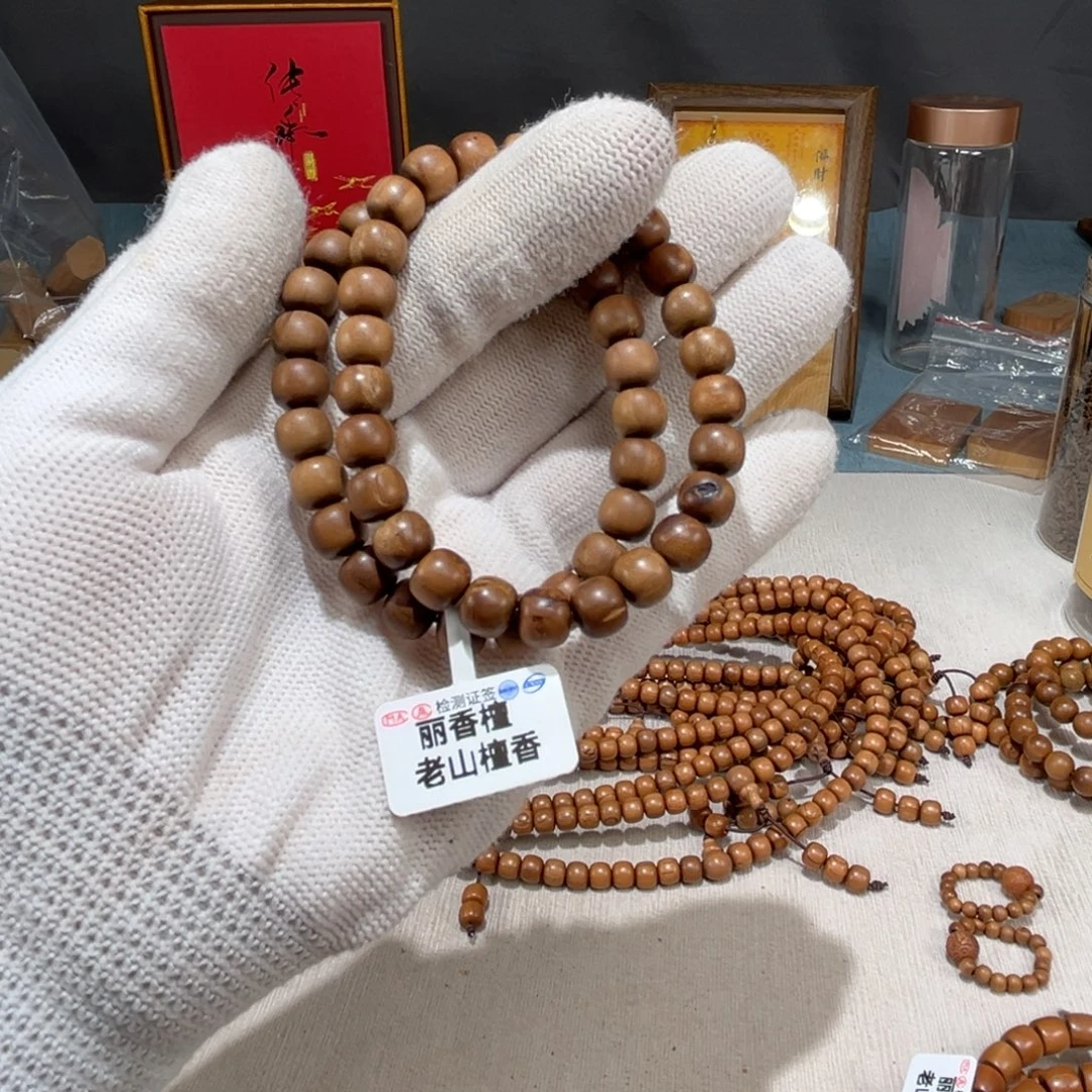 檀香木手串/手链6×7单圈瑕疵