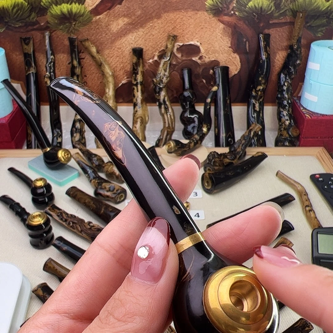 用***5 海小柳血柳光面烟嘴