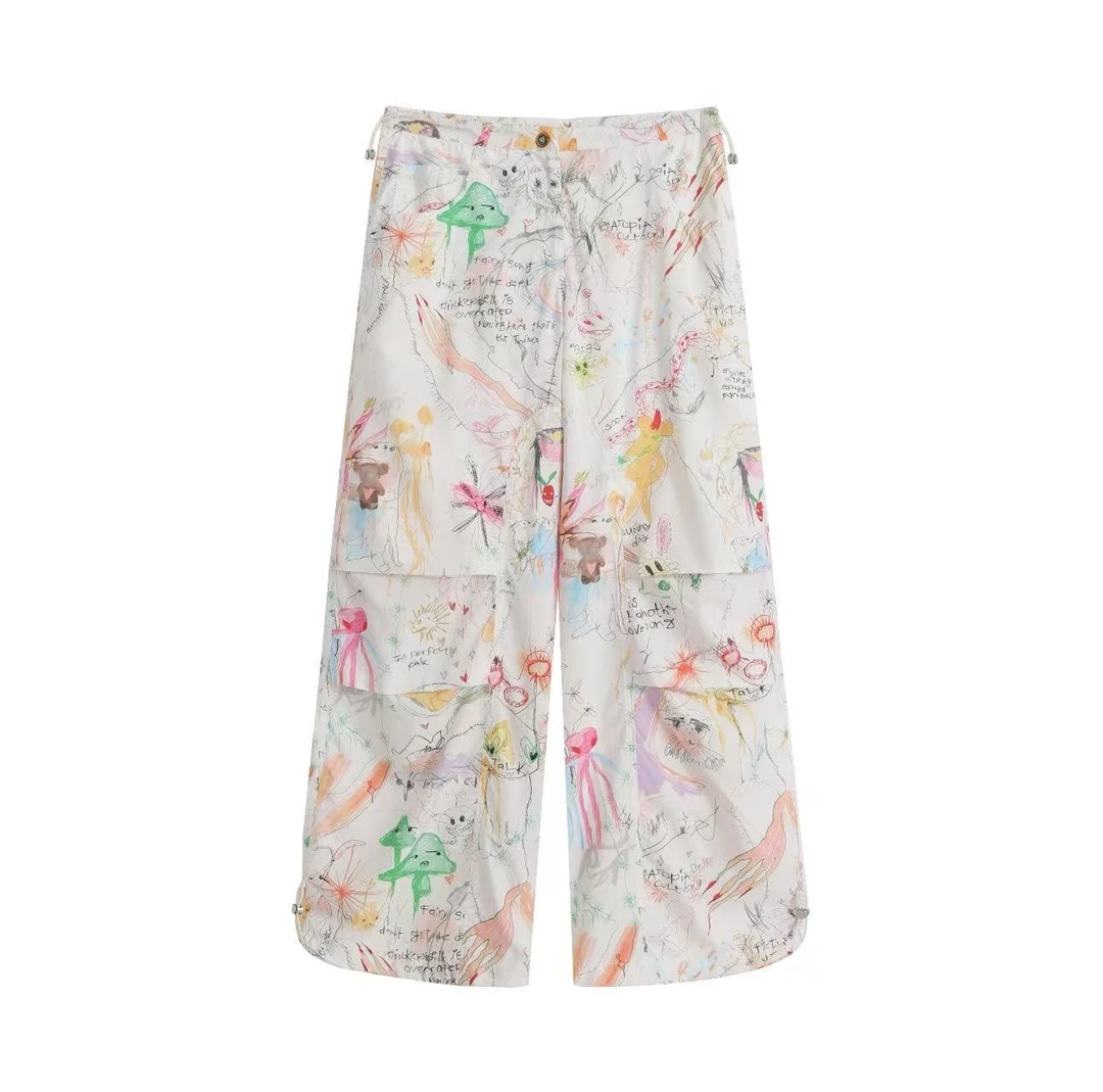 【璇璇专属】YANGHAIYANG25新款涂鸦伞兵裤