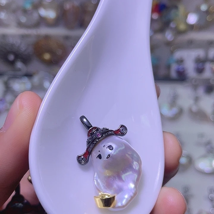 颈饰合金淡水珍珠24
