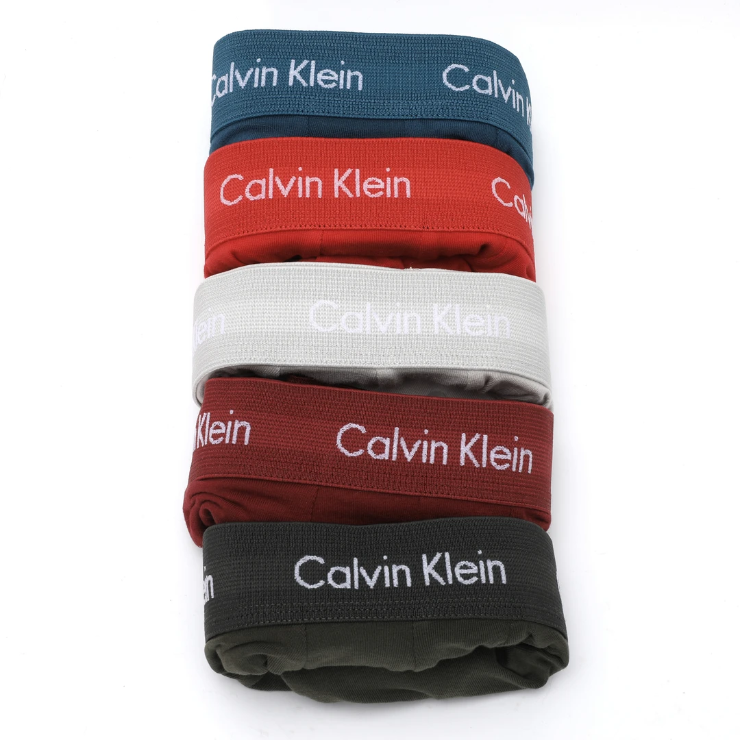 CALVIN KLEIN卡尔文·克雷恩 男士平角内裤5条装套盒NB3394905