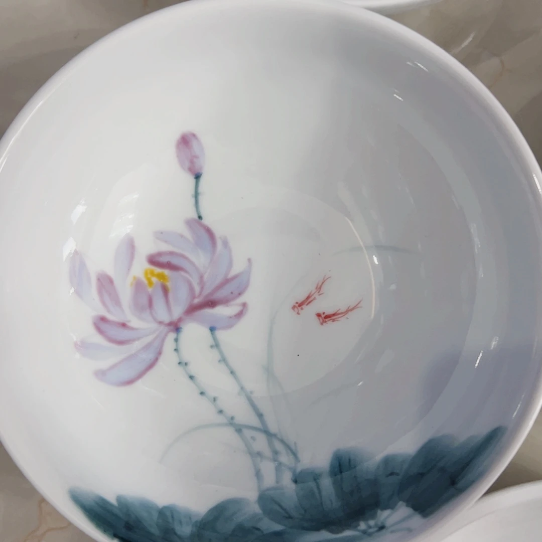 瓷片景德镇陶瓷手工手绘制作