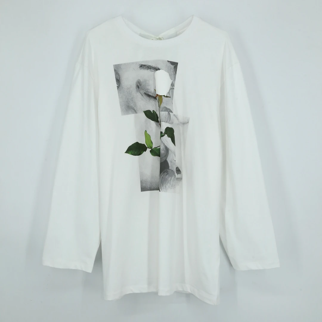 有尾YOUWEI（线上专属）萌蘖印花后系带长袖T Y1225116