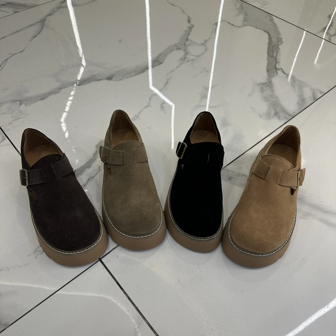 68175-2欧洲站秋春2025新款洋女靴子厚底英伦马丁靴套筒休