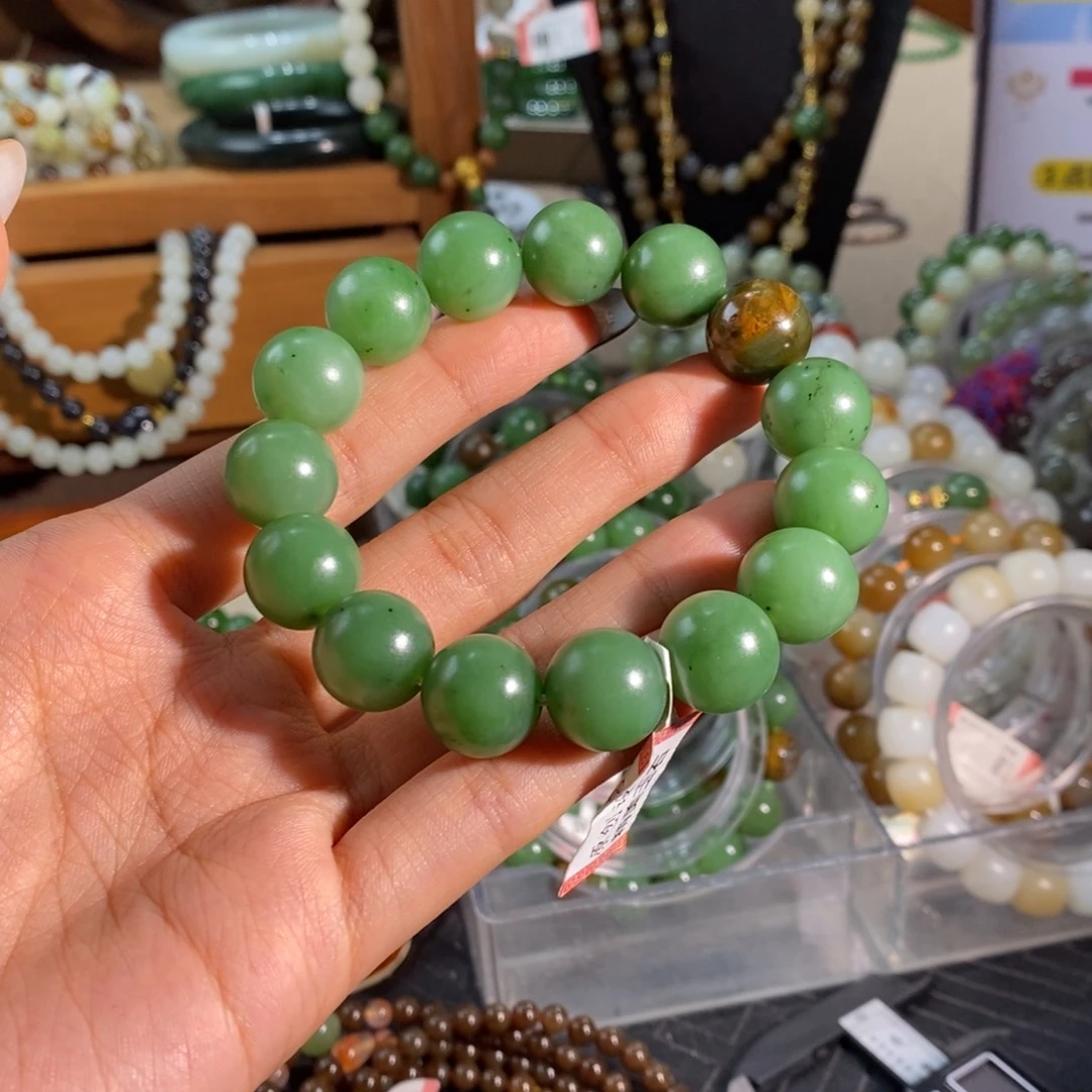 和田玉未镶嵌手链