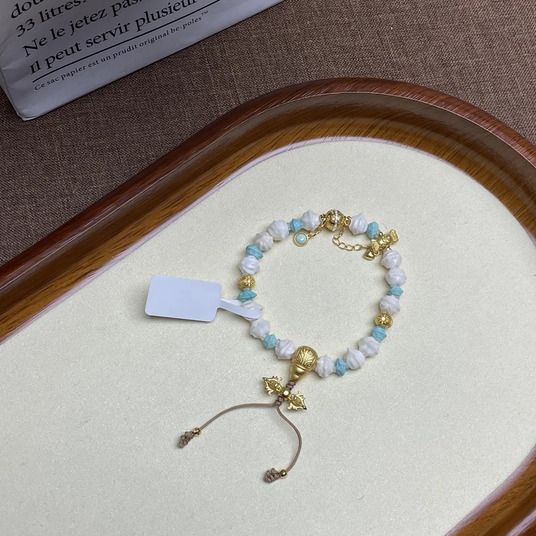 •猛犸牙百香籽设计精致手链A307