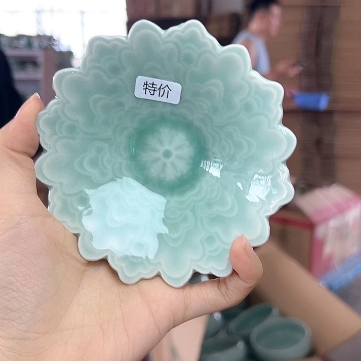 龙泉云间青瓷小米茶器