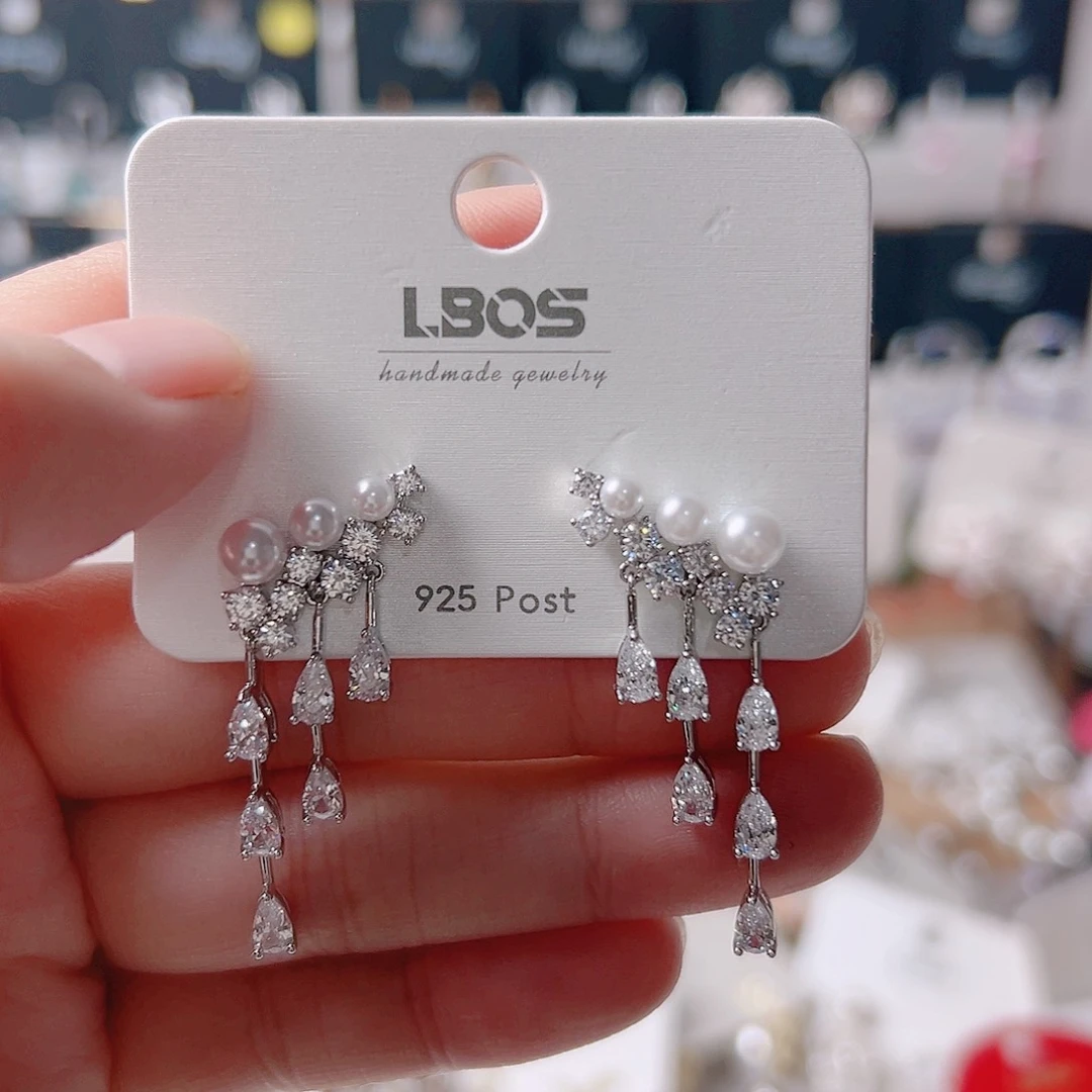 琉璃铁合金合金耳环的