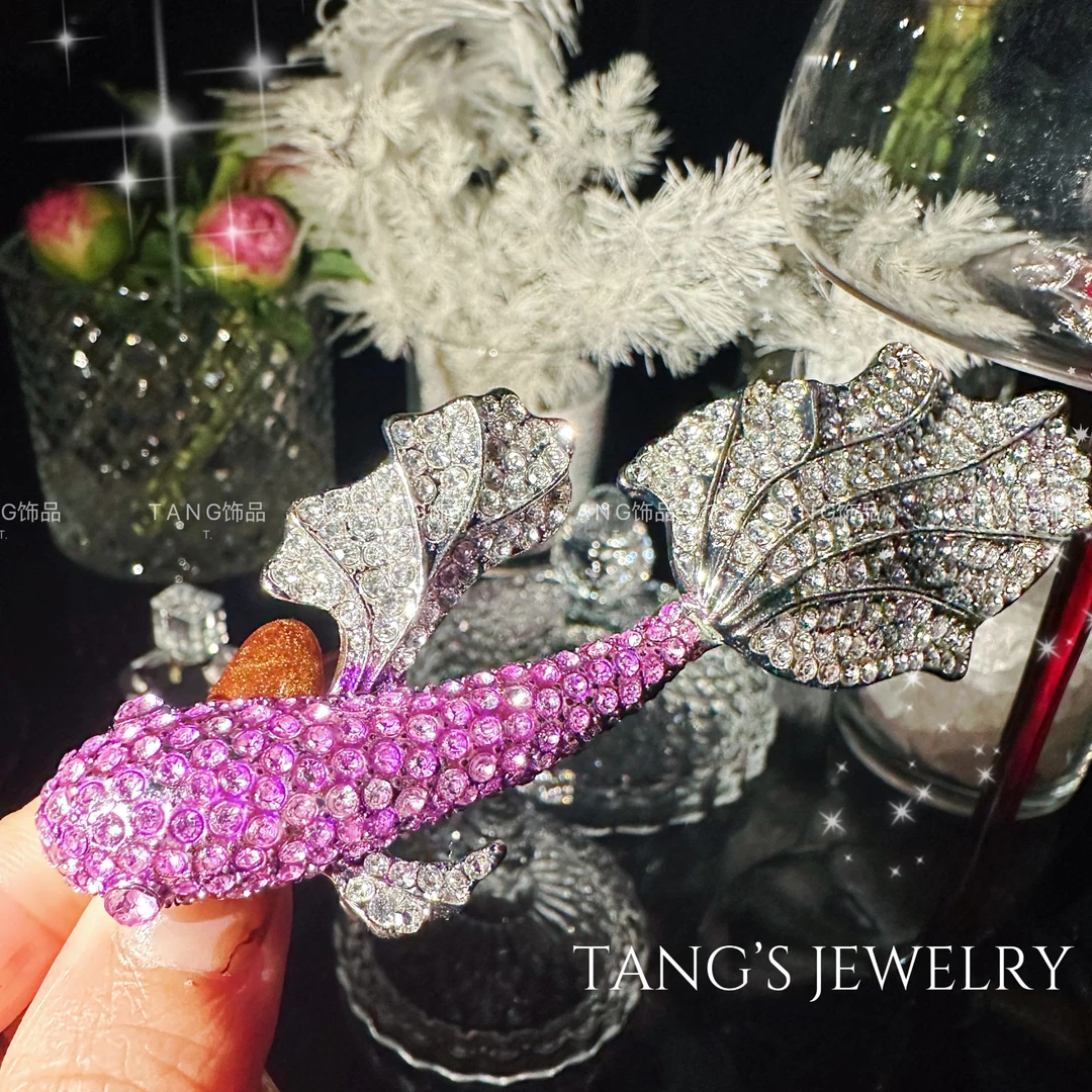 铜合金胸针 A026同款【锦鲤】轻奢时尚复古中古胸针