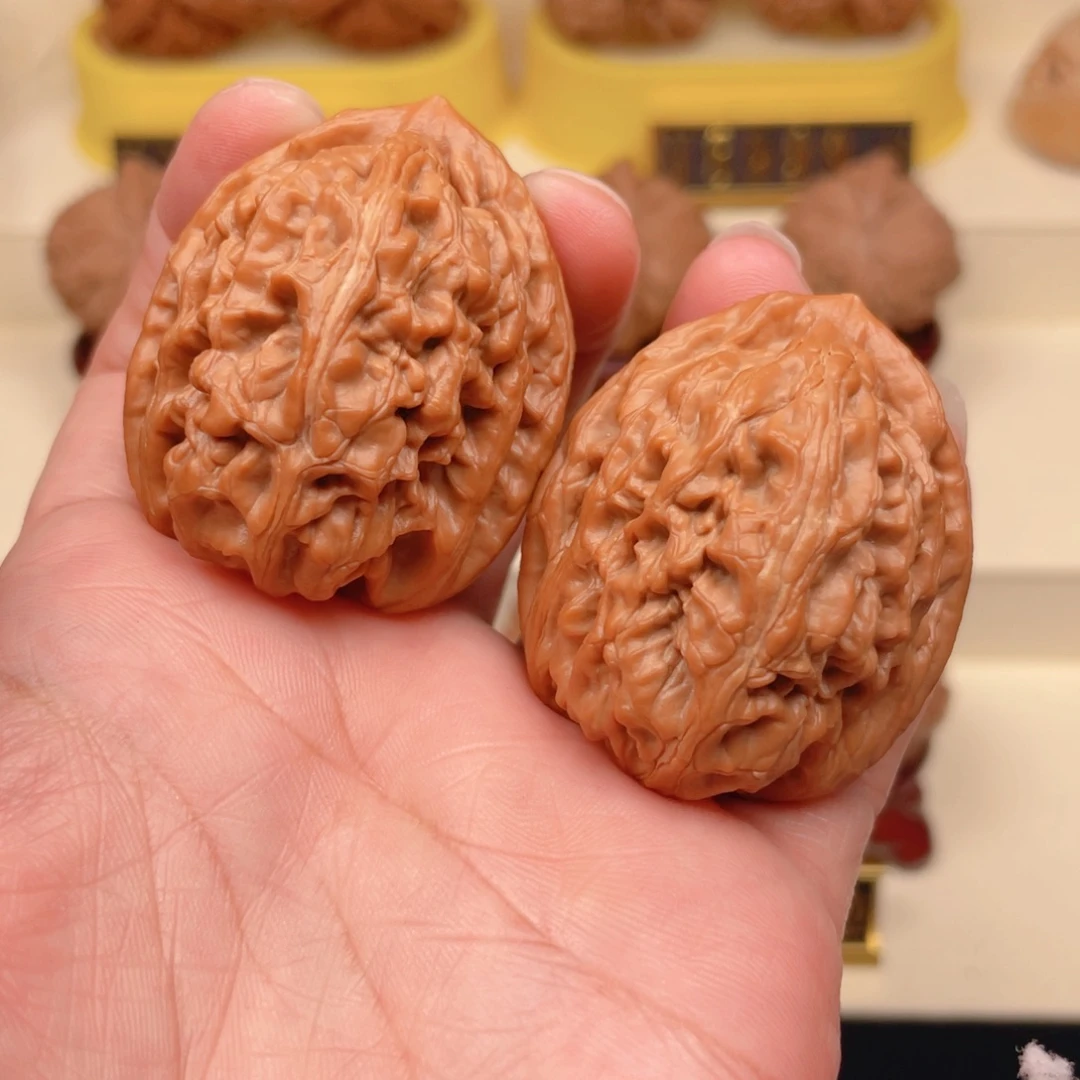 把件文玩核桃红锦鲤41