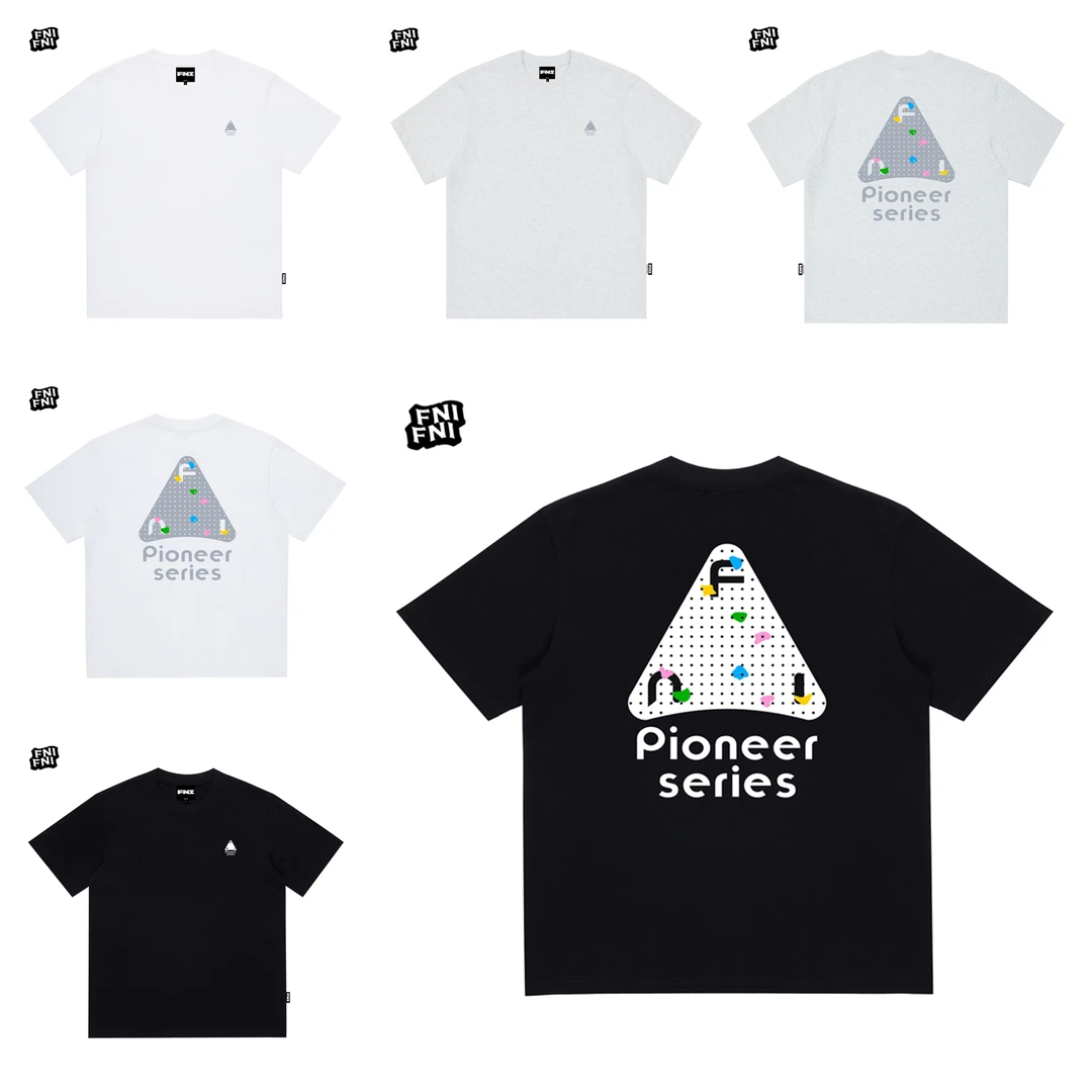 FNI黑标（攀岩板AB面）重磅纯棉男女同款t恤美式圆领短袖夏