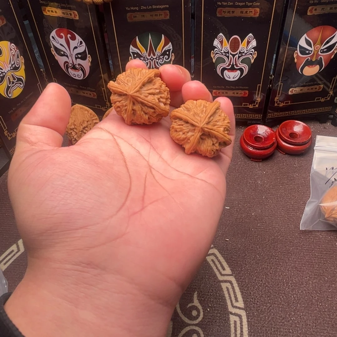 吊坠文玩核桃玉玺四棱