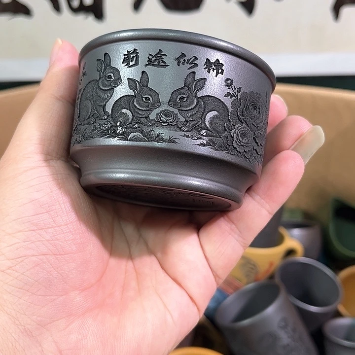 茶杯紫砂全手工紫砂主人杯