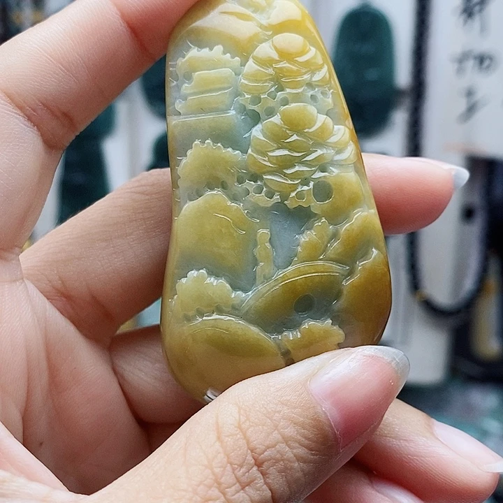 翡翠未镶嵌颈饰翡翠