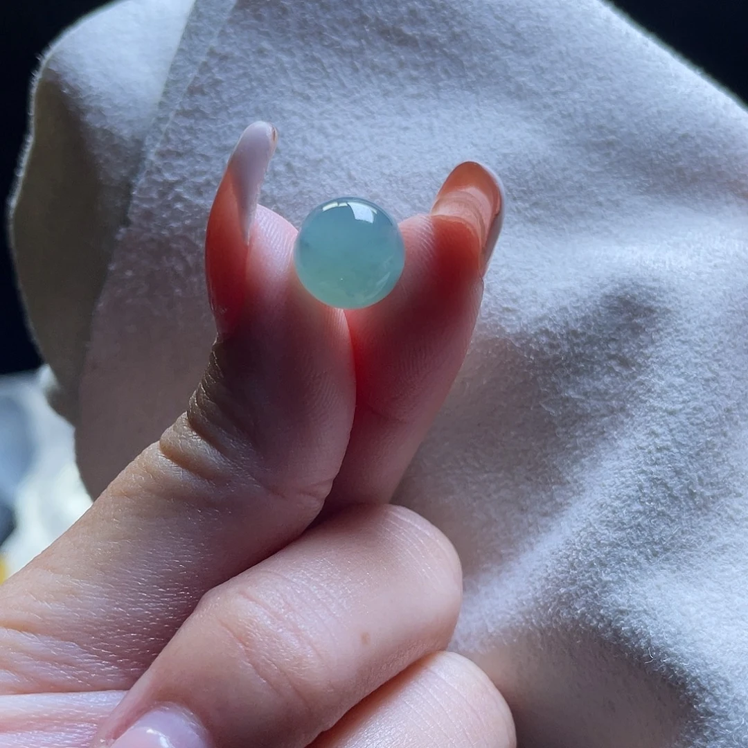 翡翠散珠9.7mm单珠