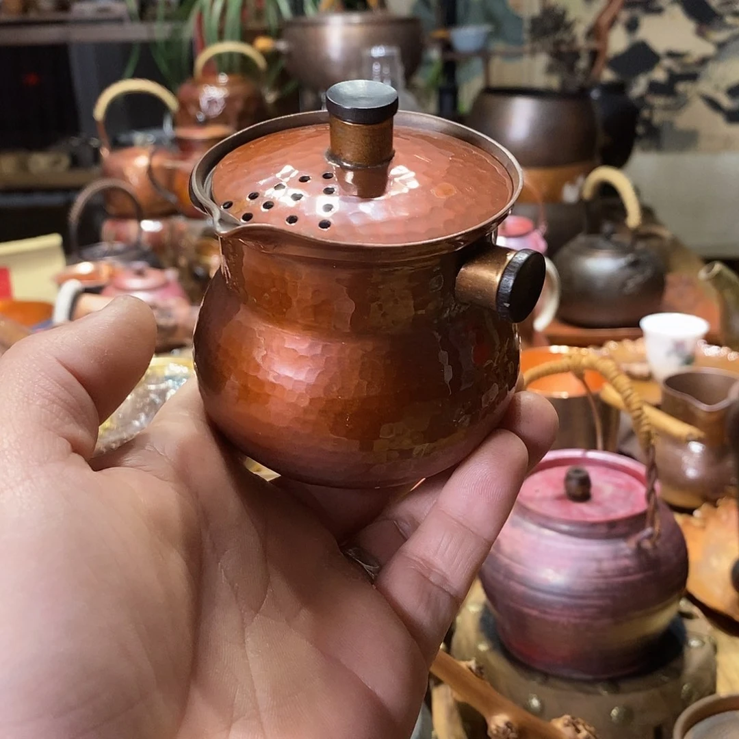 任和堂纯紫铜泡茶壶7256