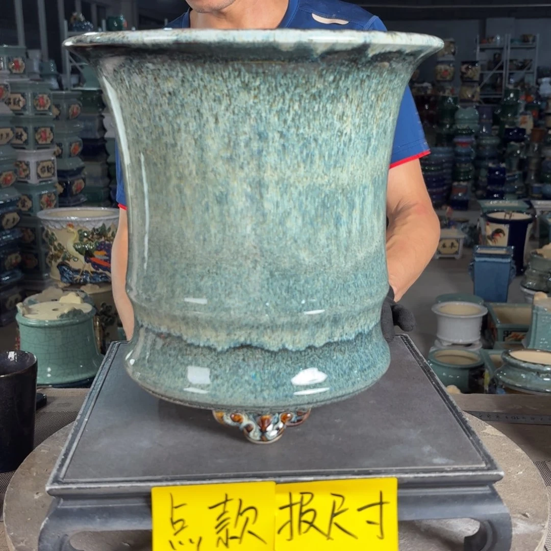一风堂石湾花盆 内23*25