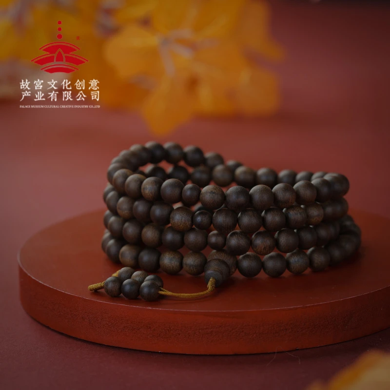 【重华岁贡】沉香手串-沉水玉化老白棋多圈脖挂长链手串