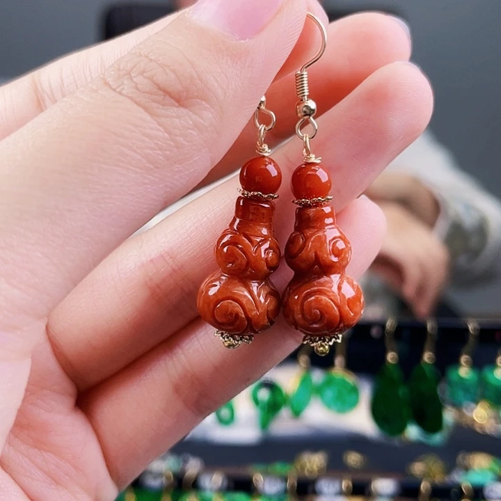 翡翠耳饰未镶嵌饰品