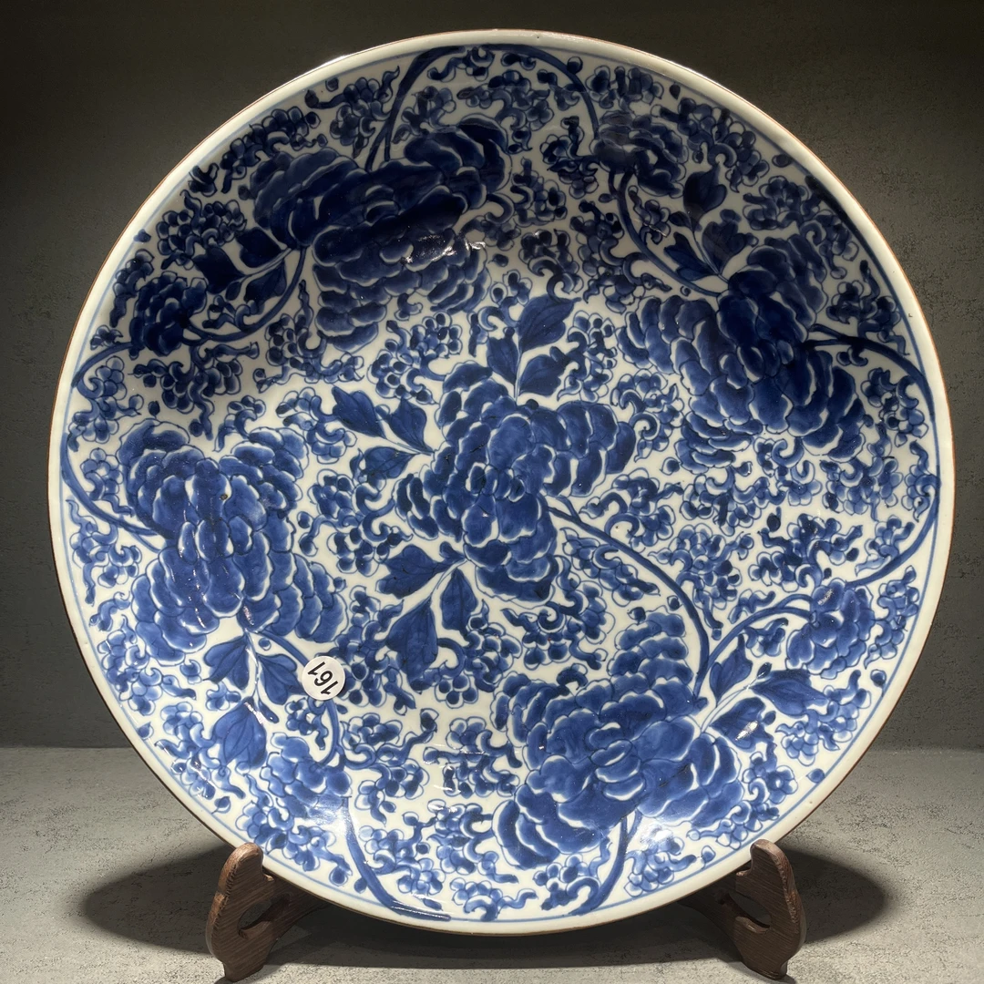 青花花卉大盘161号