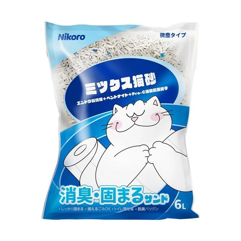【妮可露单包专属】奶香茉莉樱花低尘除臭钠基矿砂山茶花木薯混合