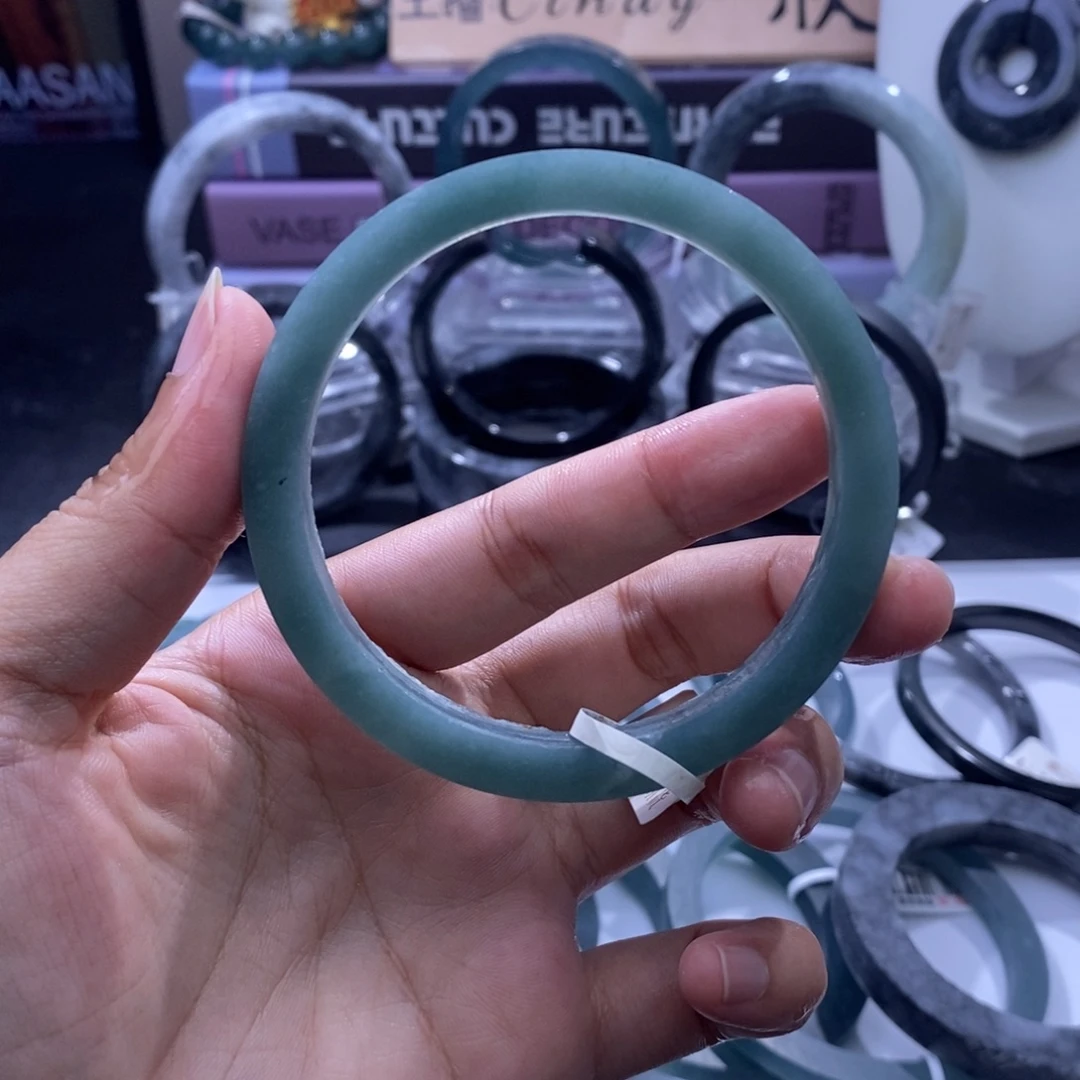 定制翡翠未镶嵌手镯福利定制58