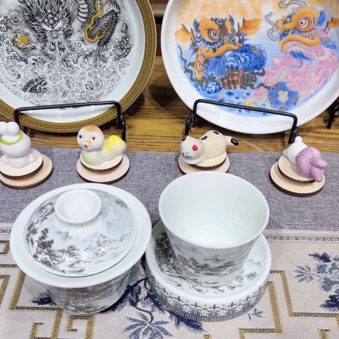 景德镇陶瓷高温茶具四件套