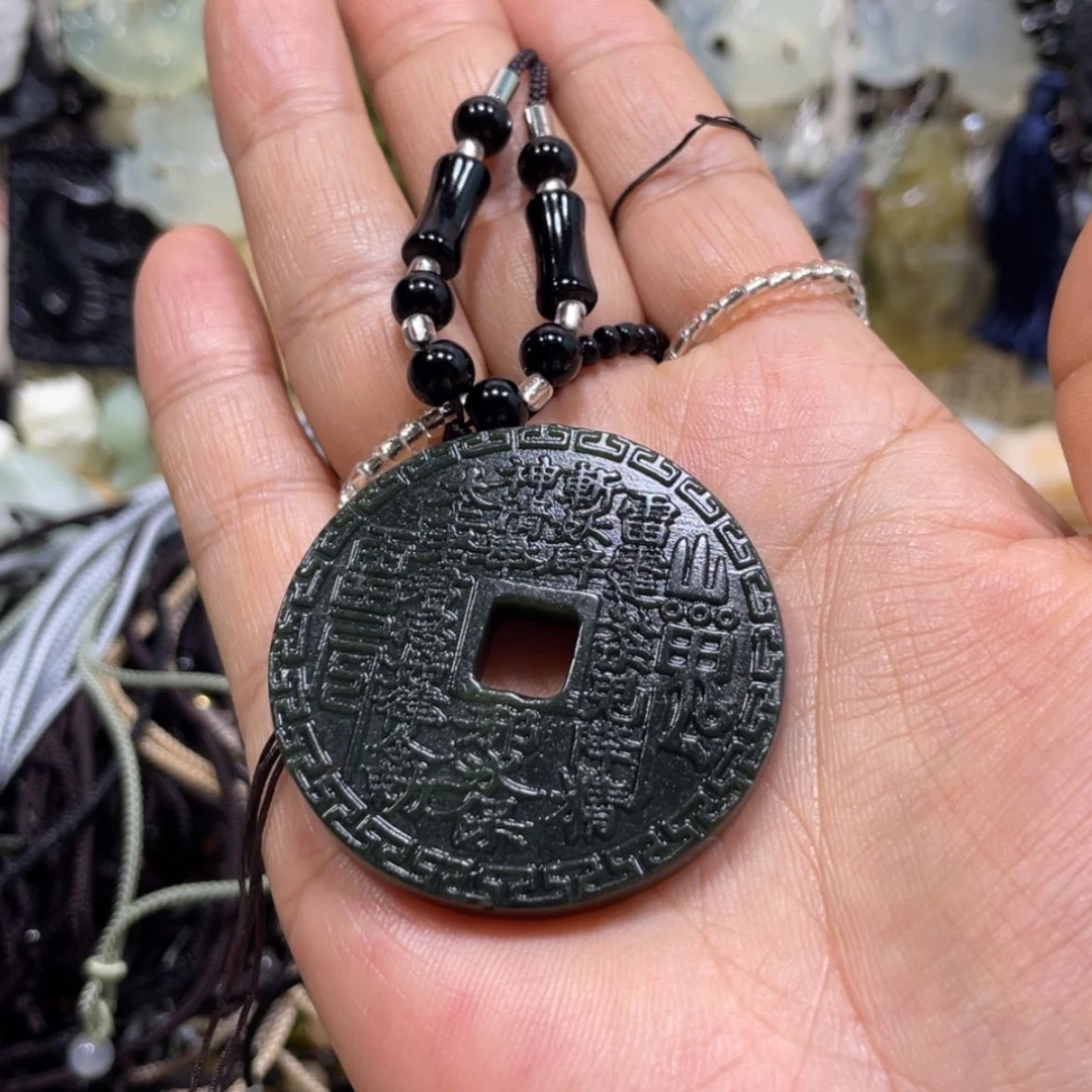 【闪购商品】岫玉未镶嵌颈饰47吊坠