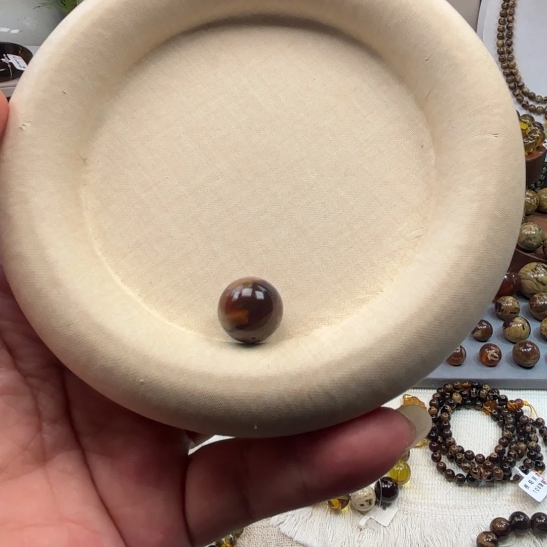 琥珀未镶嵌手链根腊溶洞妖花卡13单珠