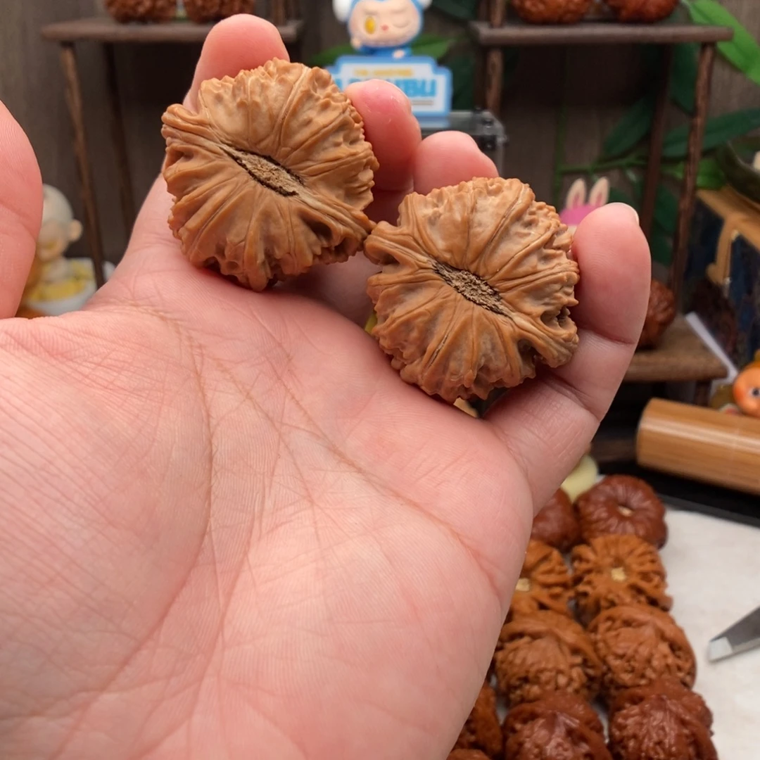 e****文玩核桃把件44尺白狮子文玩核桃