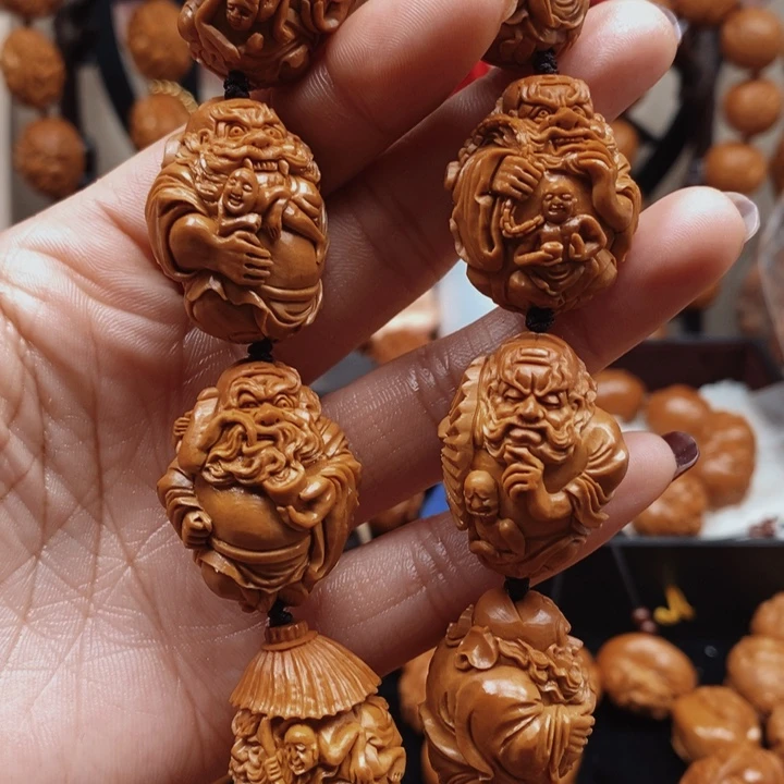 橄榄核手串/手链手工钟馗2.4
