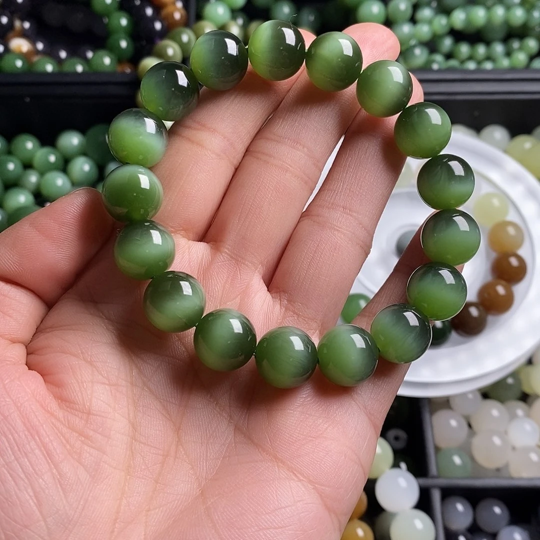 和田玉（碧玉）未镶嵌珠宝半成品