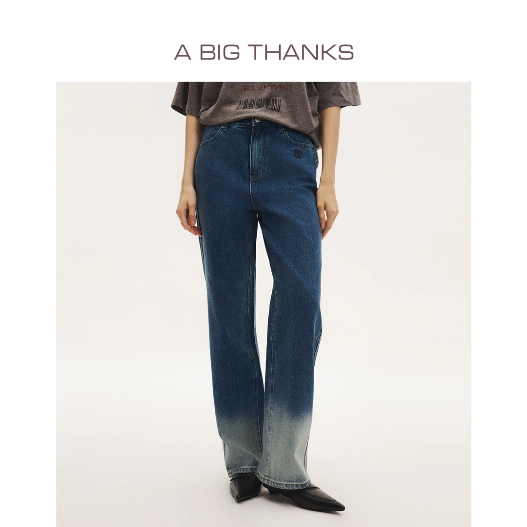 A BIG THANKS 复古百搭宽松直筒裤 ABT2022269