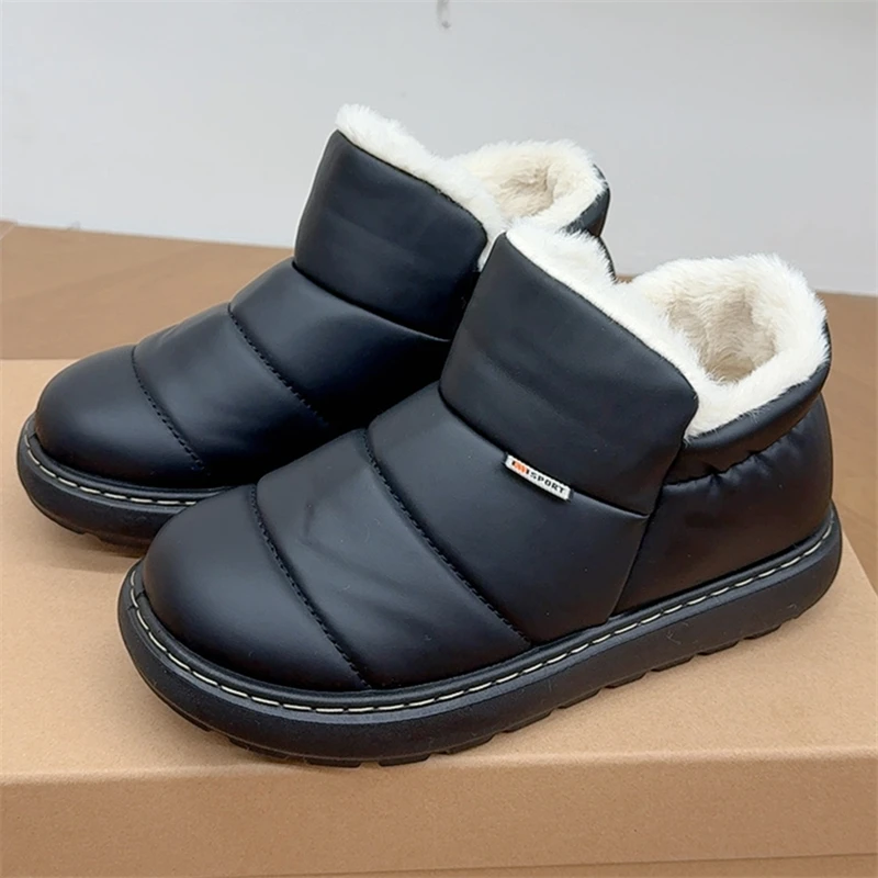 冬季防寒防水厚底雪地靴加绒加厚保暖休闲女棉鞋轻便老北京布鞋