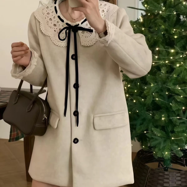 冬季上新~时尚韩范新年氛围设计款外套 S8889